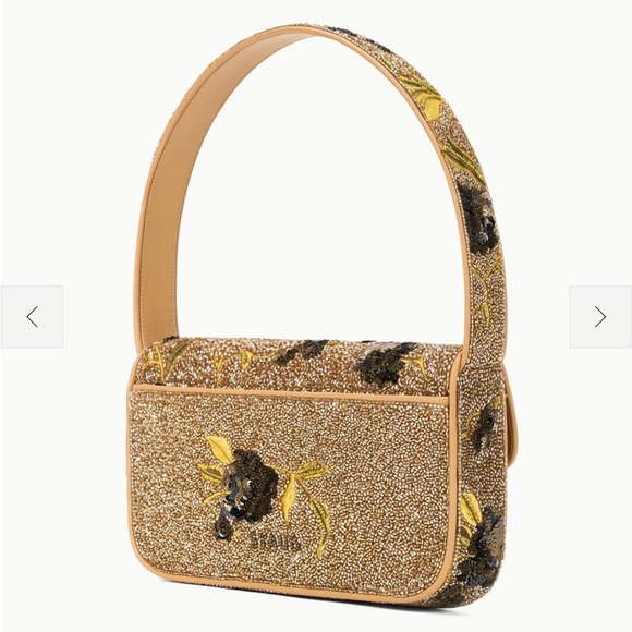 NWT STAUD TOMMY BEADED BAG VINTAGE FLORAL - Picture 2 of 9